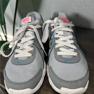Nike Gray and Pink Athletic Shoes